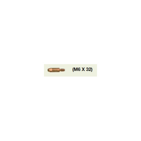 TUBE CONTACT M6X32 1,0 AC CUCRZR (Sachet 10u)
