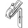 Fixation gouttière sur tuile TR90 avec adaptateur galvanisé et vis