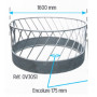 Râtelier circulaire ovin diamètre 1,60 m passage oblique