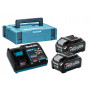 Pack 2 Batteries MAX XGT 40V + Chargeur - En coffret MAKPAC