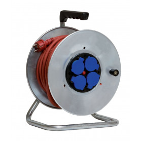 Enrouleur électrique tambour métal long 33m HO7RNF 3G2.5mm